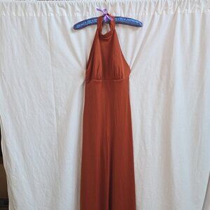 Tori Richard Vintage Bell Bottom Halter Jumpsuit